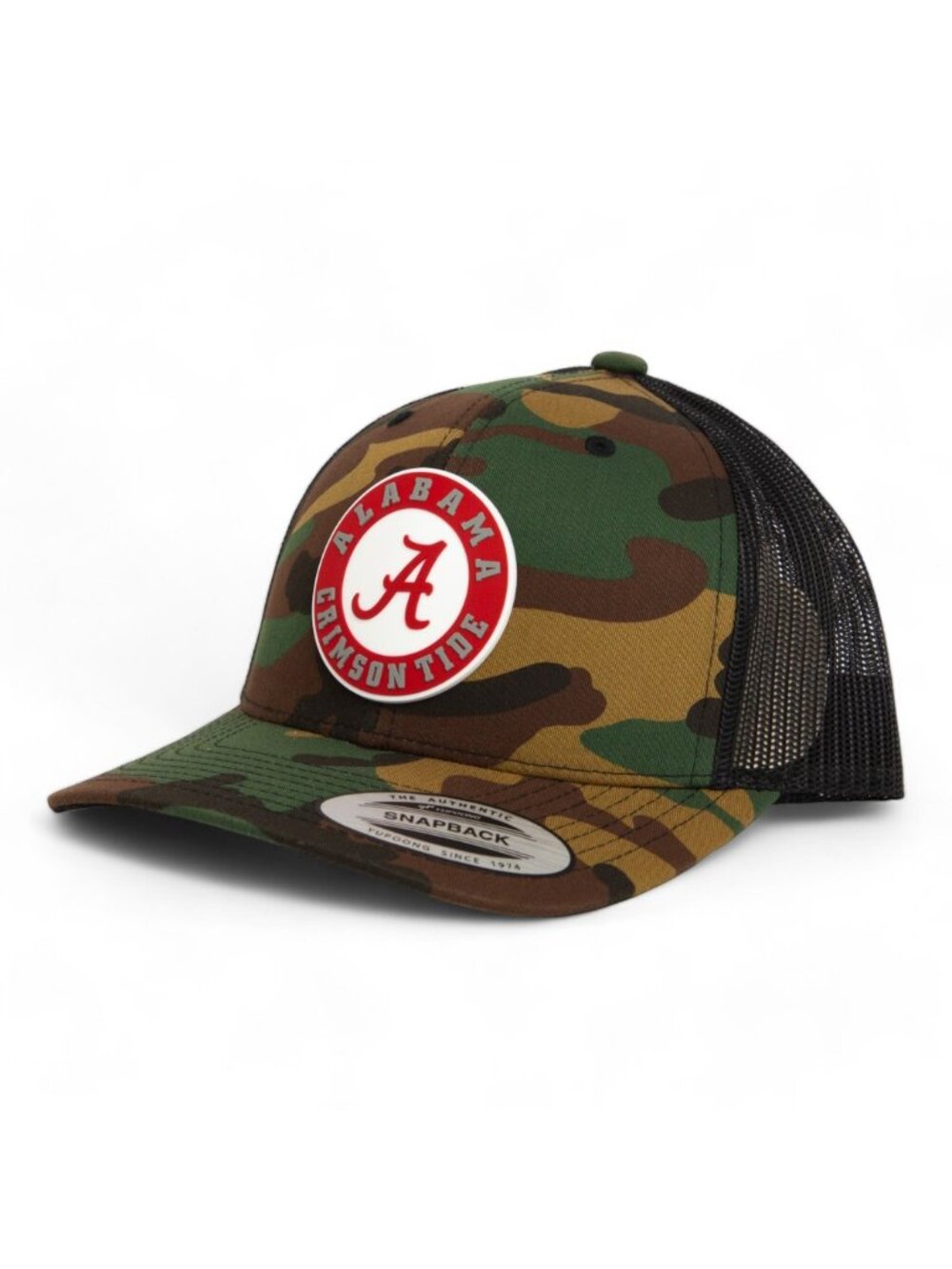 Alabama Crimson Tide YP Snapback Hat- Green Camo/ Black